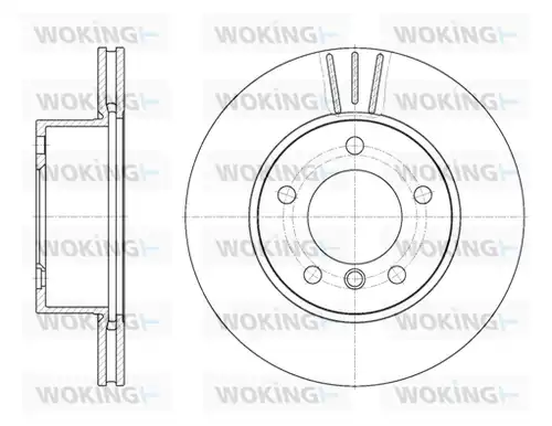 спирачен диск WOKING D6651.10