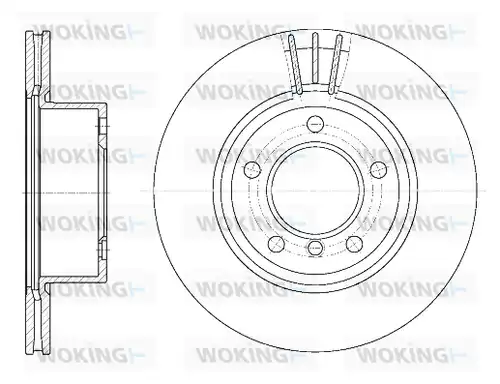 спирачен диск WOKING D6652.10