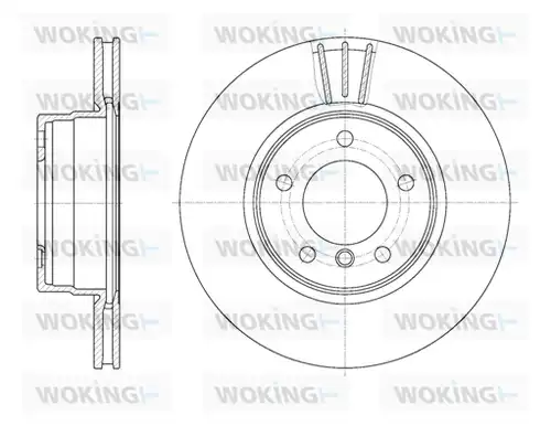 спирачен диск WOKING D6653.10