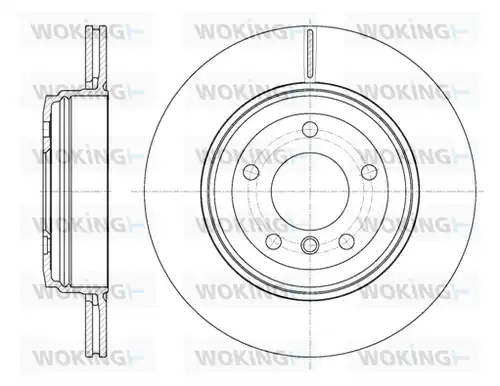 спирачен диск WOKING D6654.10