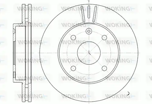 спирачен диск WOKING D6656.10