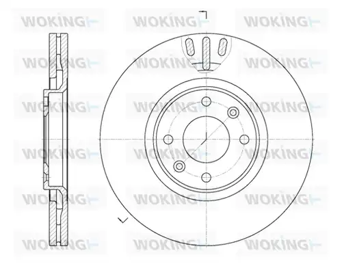 спирачен диск WOKING D6657.10