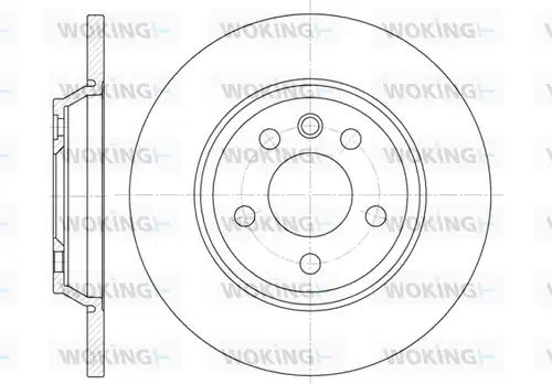 спирачен диск WOKING D6659.00