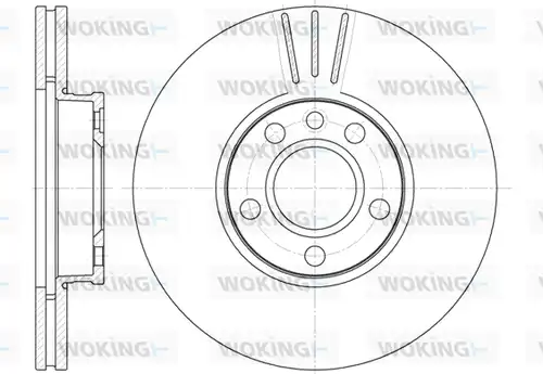 спирачен диск WOKING D6660.10