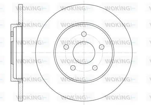 спирачен диск WOKING D6661.00