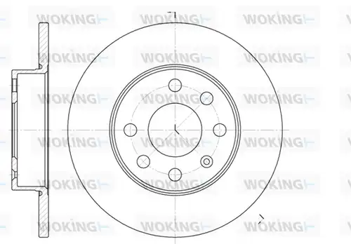 спирачен диск WOKING D6664.00