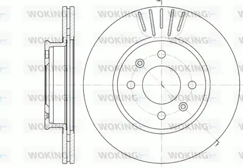 спирачен диск WOKING D6666.10