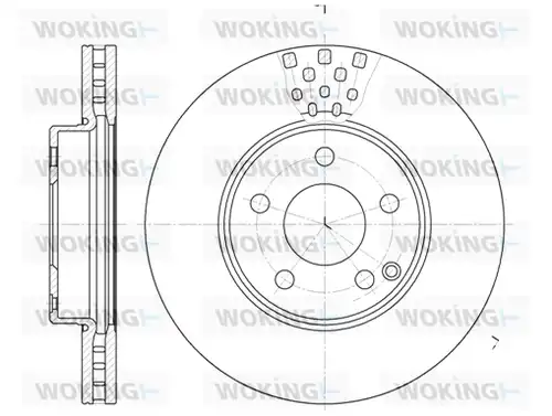 спирачен диск WOKING D6676.10