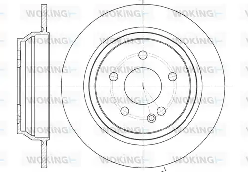 спирачен диск WOKING D6678.00