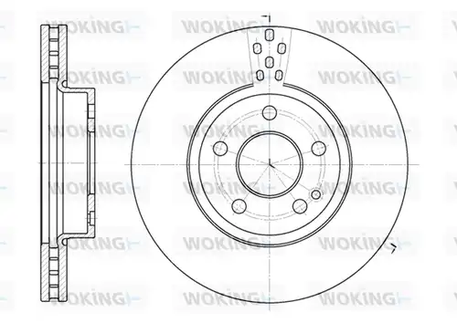 спирачен диск WOKING D6679.10