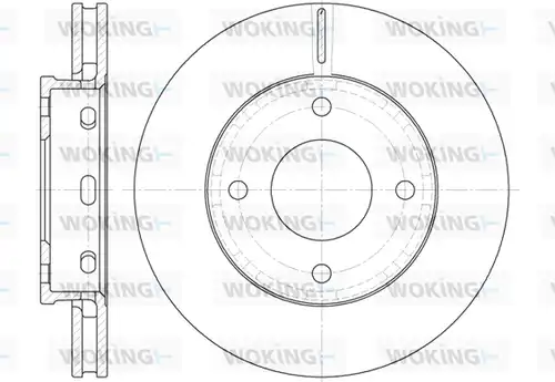 спирачен диск WOKING D6680.10