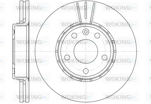 спирачен диск WOKING D6682.10