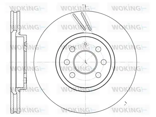 спирачен диск WOKING D6684.10