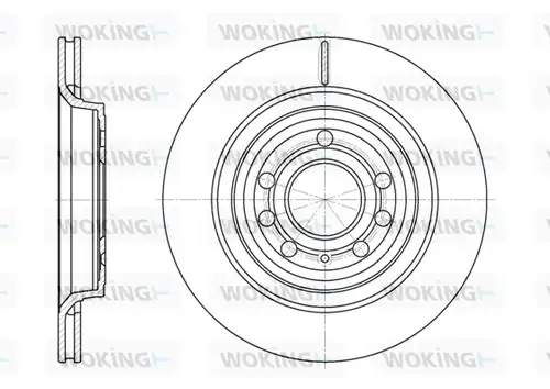 спирачен диск WOKING D6686.10