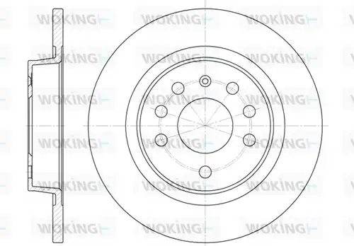 спирачен диск WOKING D6688.00