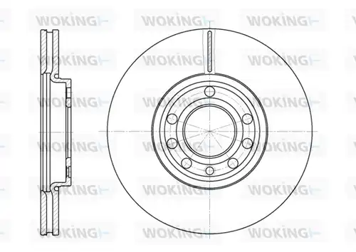 спирачен диск WOKING D6689.10