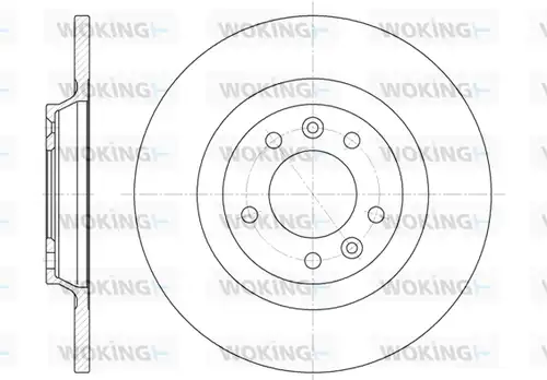 спирачен диск WOKING D6690.00