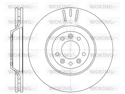 спирачен диск WOKING D6691.10