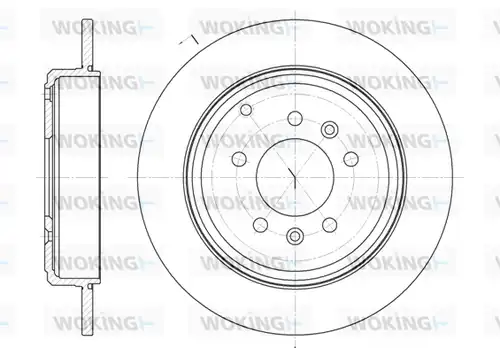 спирачен диск WOKING D6692.00