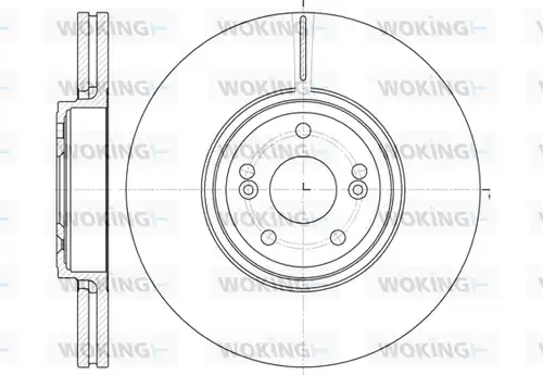 спирачен диск WOKING D6695.10