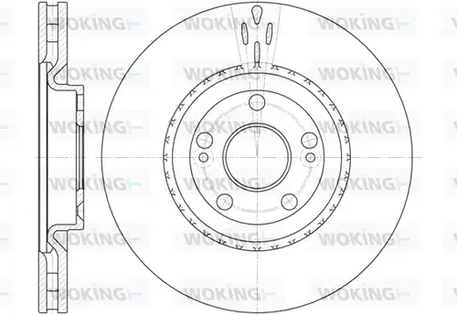 спирачен диск WOKING D6696.10