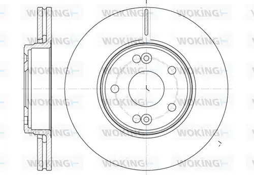 спирачен диск WOKING D6697.10