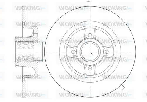 спирачен диск WOKING D6698.20