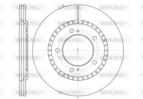 спирачен диск WOKING D6699.10