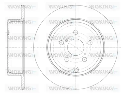 спирачен диск WOKING D6700.00