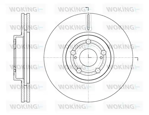 спирачен диск WOKING D6701.10