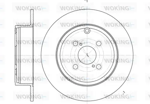 спирачен диск WOKING D6705.00