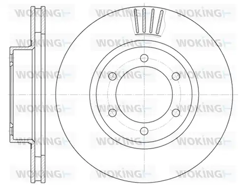 спирачен диск WOKING D6706.10