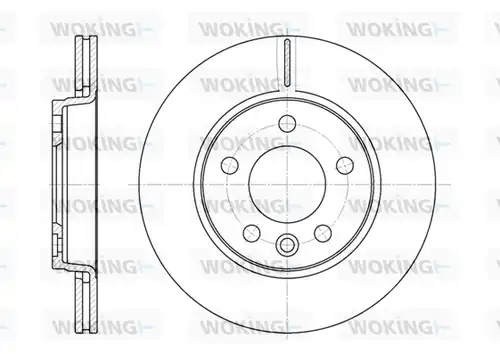 спирачен диск WOKING D6707.10