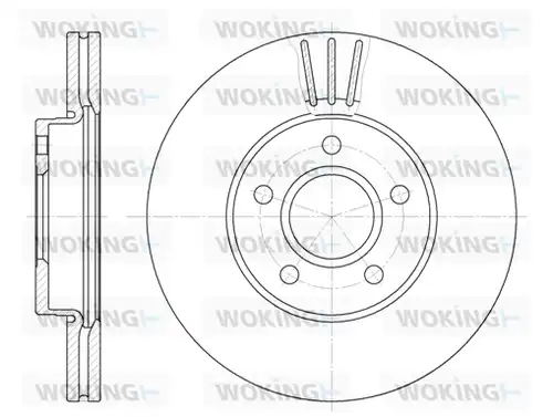 спирачен диск WOKING D6710.10