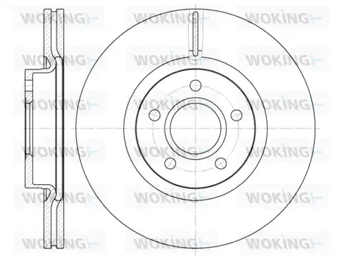 спирачен диск WOKING D6711.10