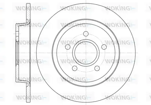 спирачен диск WOKING D6712.00
