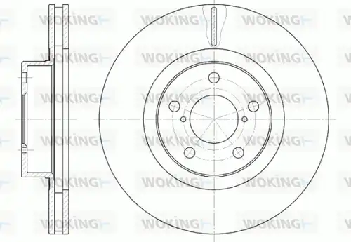 спирачен диск WOKING D6715.10