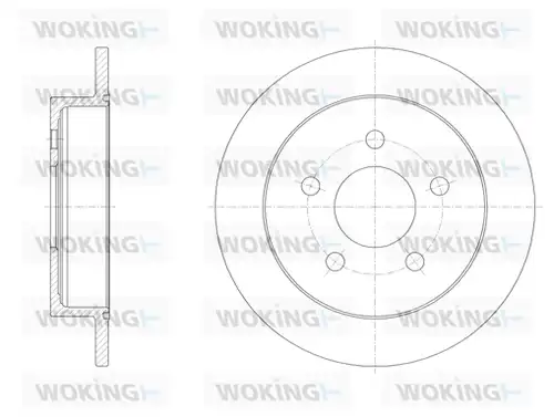 спирачен диск WOKING D6719.00