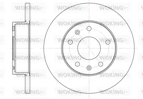 спирачен диск WOKING D6721.00