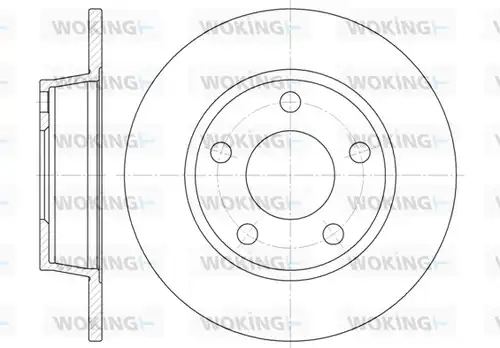 спирачен диск WOKING D6723.00