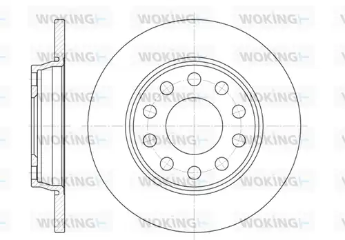 спирачен диск WOKING D6731.00