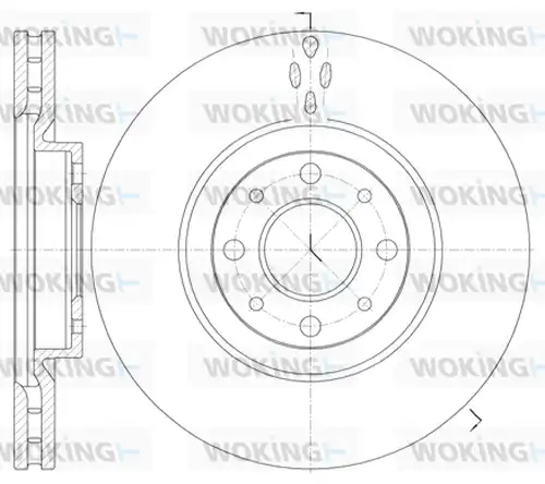 спирачен диск WOKING D6734.10