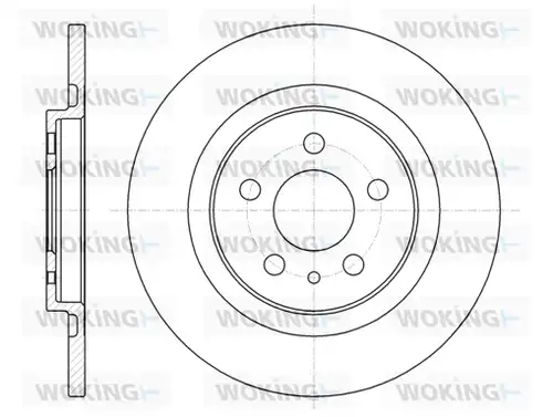 спирачен диск WOKING D6736.00