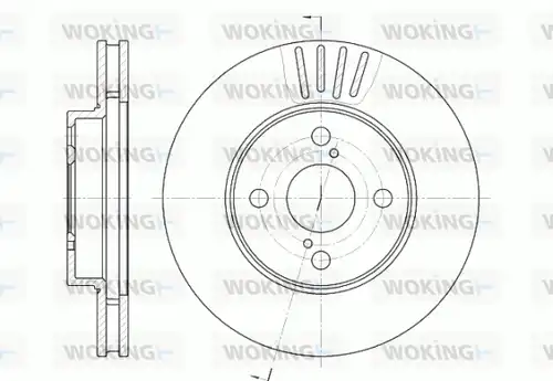 спирачен диск WOKING D6742.10