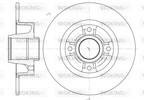 спирачен диск WOKING D6750.00