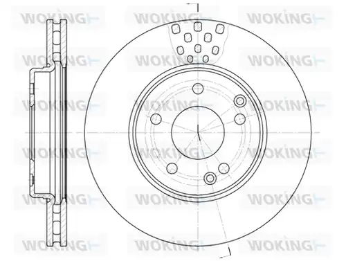 спирачен диск WOKING D6751.10