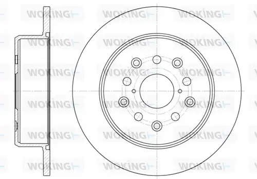 спирачен диск WOKING D6752.00