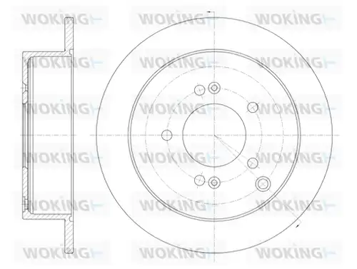 спирачен диск WOKING D6756.00