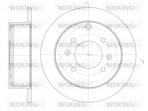 спирачен диск WOKING D6757.00