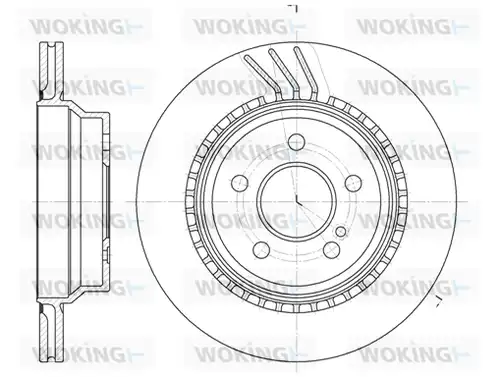 спирачен диск WOKING D6760.10